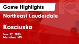 Northeast Lauderdale  vs Kosciusko  Game Highlights - Jan. 27, 2023