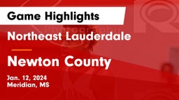 Northeast Lauderdale  vs Newton County  Game Highlights - Jan. 12, 2024