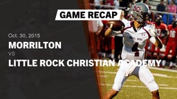 Recap: Morrilton  vs. Little Rock Christian Academy  2015