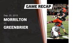 Recap: Morrilton  vs. Greenbrier  2015