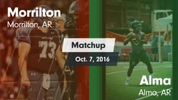 Matchup: Morrilton High vs. Alma  2016