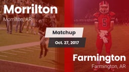 Matchup: Morrilton High vs. Farmington  2017