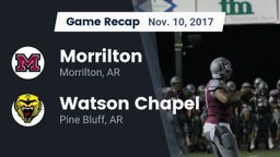 Recap: Morrilton  vs. Watson Chapel  2017