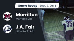 Recap: Morrilton  vs. J.A. Fair  2018