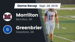 Recap: Morrilton  vs. Greenbrier  2018