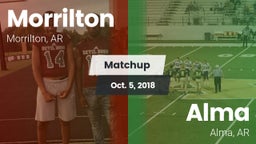 Matchup: Morrilton High vs. Alma  2018