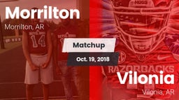 Matchup: Morrilton High vs. Vilonia  2018