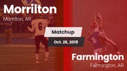 Matchup: Morrilton High vs. Farmington  2018
