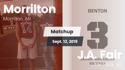 Matchup: Morrilton High vs. J.A. Fair  2019