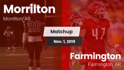 Matchup: Morrilton High vs. Farmington  2019