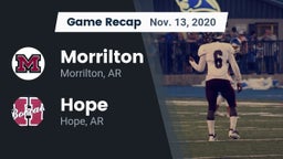 Recap: Morrilton  vs. Hope  2020