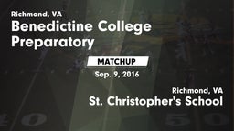 Matchup: Benedictine High vs. St. Christopher's School 2016