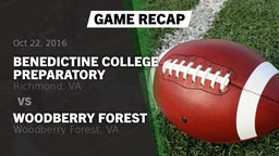 Recap: Benedictine College Preparatory  vs. Woodberry Forest  2016