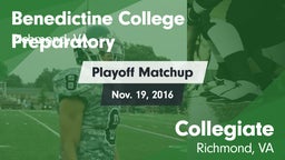 Matchup: Benedictine High vs. Collegiate  2016