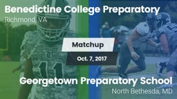 Matchup: Benedictine High vs. Georgetown Preparatory School 2017