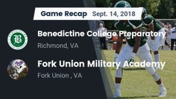 Recap: Benedictine College Preparatory  vs. Fork Union Military Academy 2018