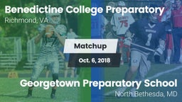 Matchup: Benedictine High vs. Georgetown Preparatory School 2018