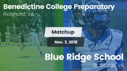 Matchup: Benedictine High vs. Blue Ridge School 2018