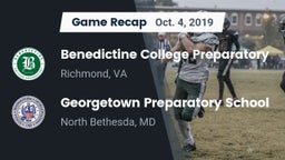Recap: Benedictine College Preparatory  vs. Georgetown Preparatory School 2019