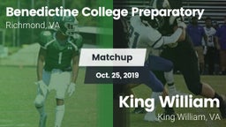 Matchup: Benedictine High vs. King William  2019