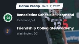 Recap: Benedictine Schools of Richmond vs. Friendship Collegiate Academy  2022
