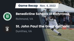Recap: Benedictine Schools of Richmond vs.  St. John Paul the Great Catholic  2022