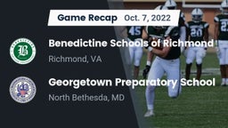 Recap: Benedictine Schools of Richmond vs. Georgetown Preparatory School 2022