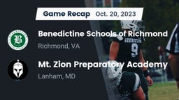 Recap: Benedictine Schools of Richmond vs. Mt. Zion Preparatory Academy 2023