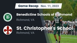 Recap: Benedictine Schools of Richmond vs. St. Christopher's School 2023