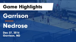Garrison  vs Nedrose Game Highlights - Dec 27, 2016