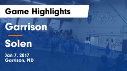 Garrison  vs Solen Game Highlights - Jan 7, 2017