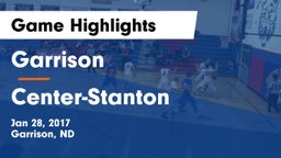 Garrison  vs Center-Stanton  Game Highlights - Jan 28, 2017