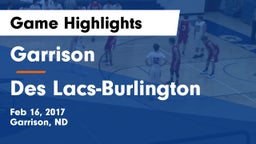 Garrison  vs Des Lacs-Burlington  Game Highlights - Feb 16, 2017
