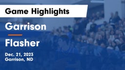 Garrison  vs Flasher  Game Highlights - Dec. 21, 2023