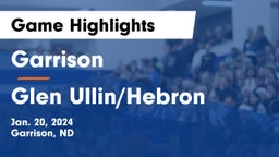 Garrison  vs Glen Ullin/Hebron  Game Highlights - Jan. 20, 2024