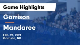 Garrison  vs Mandaree  Game Highlights - Feb. 23, 2024
