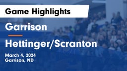 Garrison  vs Hettinger/Scranton  Game Highlights - March 4, 2024