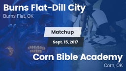 Matchup: Burns Flat-Dill vs. Corn Bible Academy  2017