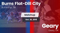 Matchup: Burns Flat-Dill vs. Geary  2018