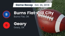 Recap: Burns Flat-Dill City  vs. Geary  2018