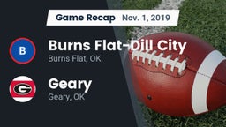 Recap: Burns Flat-Dill City  vs. Geary  2019