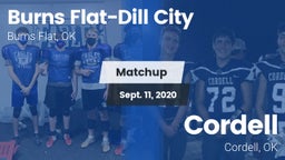 Matchup: Burns Flat-Dill vs. Cordell  2020