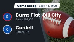 Recap: Burns Flat-Dill City  vs. Cordell  2020