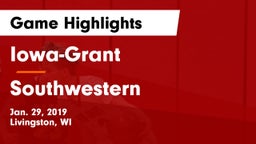 Iowa-Grant  vs Southwestern  Game Highlights - Jan. 29, 2019