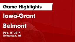 Iowa-Grant  vs Belmont  Game Highlights - Dec. 19, 2019