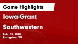 Iowa-Grant  vs Southwestern  Game Highlights - Feb. 13, 2020
