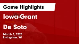 Iowa-Grant  vs De Soto  Game Highlights - March 3, 2020