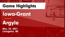 Iowa-Grant  vs Argyle  Game Highlights - Nov. 23, 2021