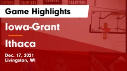 Iowa-Grant  vs Ithaca Game Highlights - Dec. 17, 2021