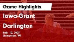 Iowa-Grant  vs Darlington  Game Highlights - Feb. 10, 2023